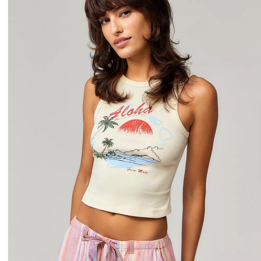 Urban Outfitters Bright Orange Top